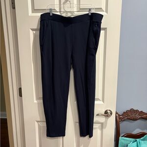 Chico’s Women's Black Knit Pull-On Pants, Size 3(XL)